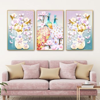 Tranh Treo Tường Chim Công Khoe Sắc