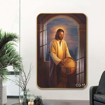 Tranh Treo Tường Chúa Giêsu Bên Quả Cầu