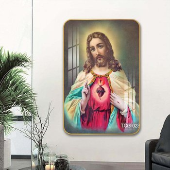 Tranh Treo Tường Trái Tim Đỏ Rực Của Chúa Giêsu 2