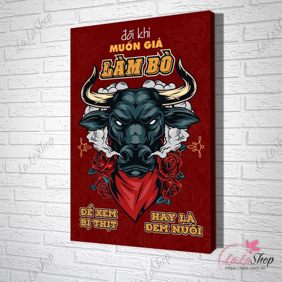Tranh slogan giả làm bò