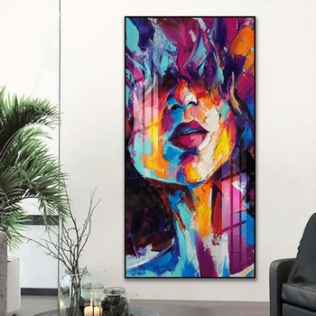 Tranh treo tường 1 tấm cô gái nghệ thuật bí ẩn