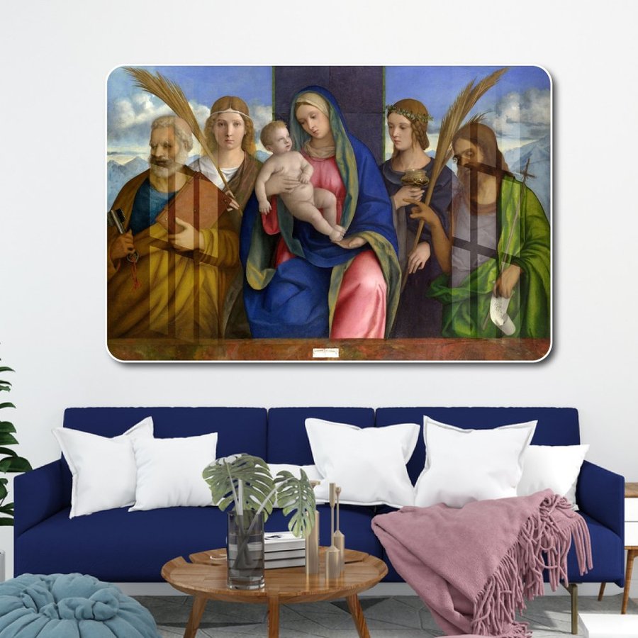 Tranh treo tường mẹ maria bế hài nhi 4