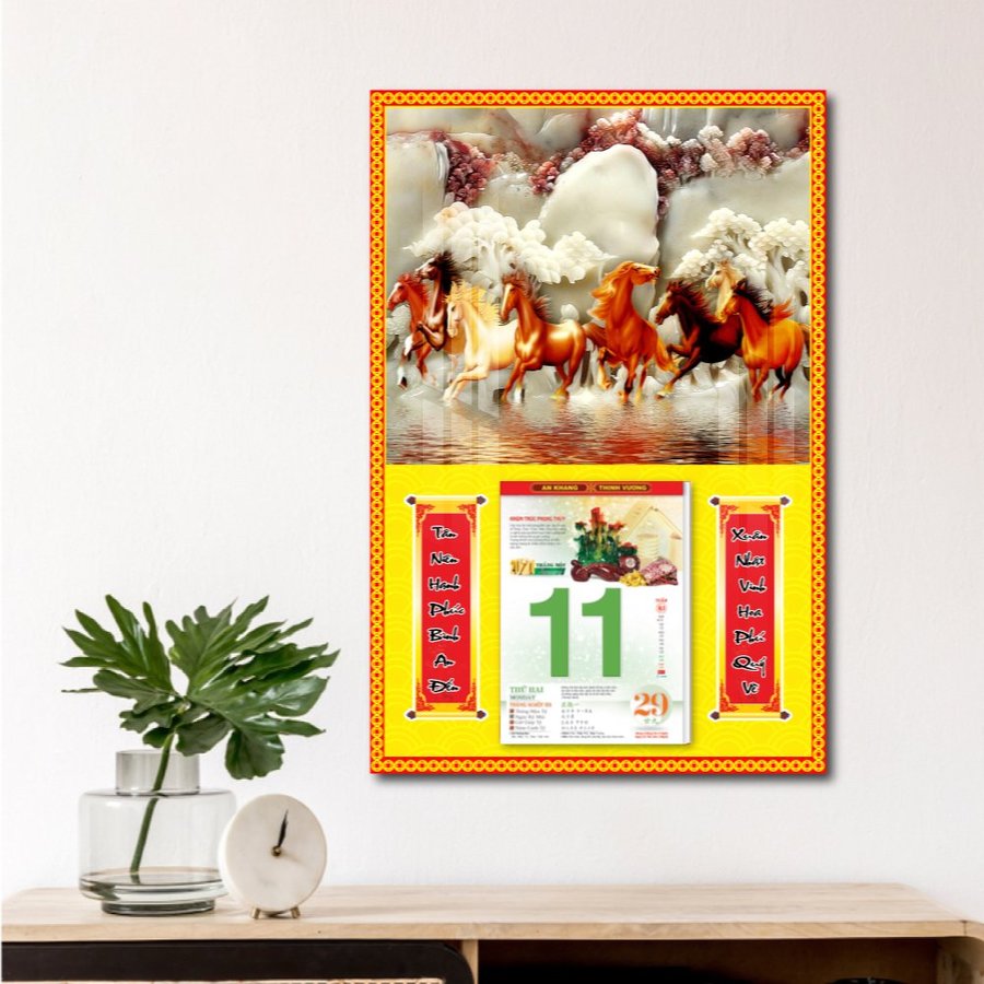 Lịch treo tường mã đáo thành công