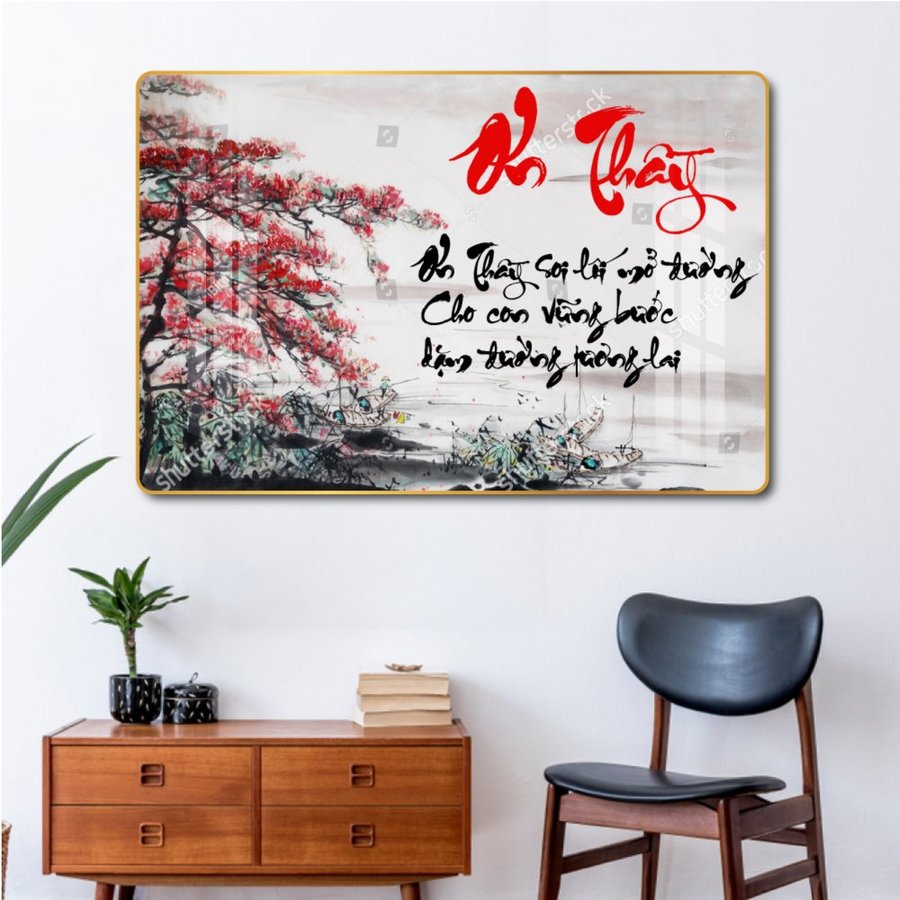 Tranh Treo Tường Thư Pháp Ơn Thầy