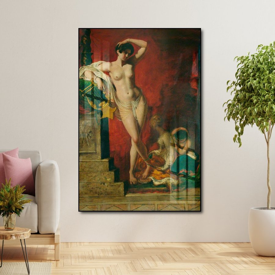 Tranh treo tường sơn dầu thiếu nữ khỏa thân 41