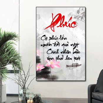 Tranh thư pháp chữ Phúc