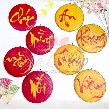 Combo 8 mẹt (40cm) câu đối xuân Chúc mừng năm mới - An khang thịnh vượng trang trí tết