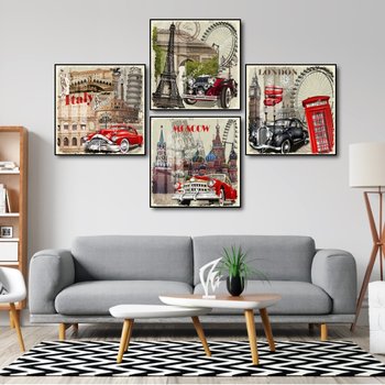 Tranh Vintage Phong Cảnh Châu Âu