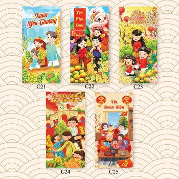 Combo 10 Bao Lì Xì Xuân Yêu Thương