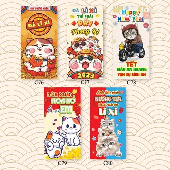 Combo 10 Bao Lì Xì Tết Mão An Khang Vạn Sự Bình An