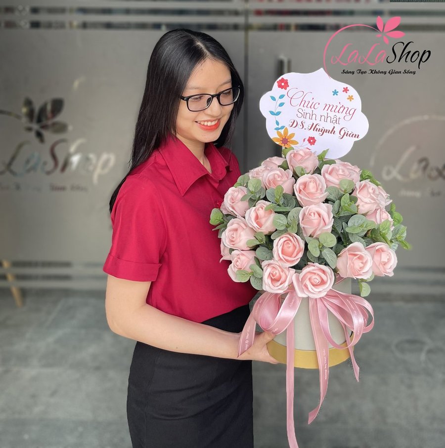 HỘP HOA - HỒNG PASTEL NGỌT NGÀO