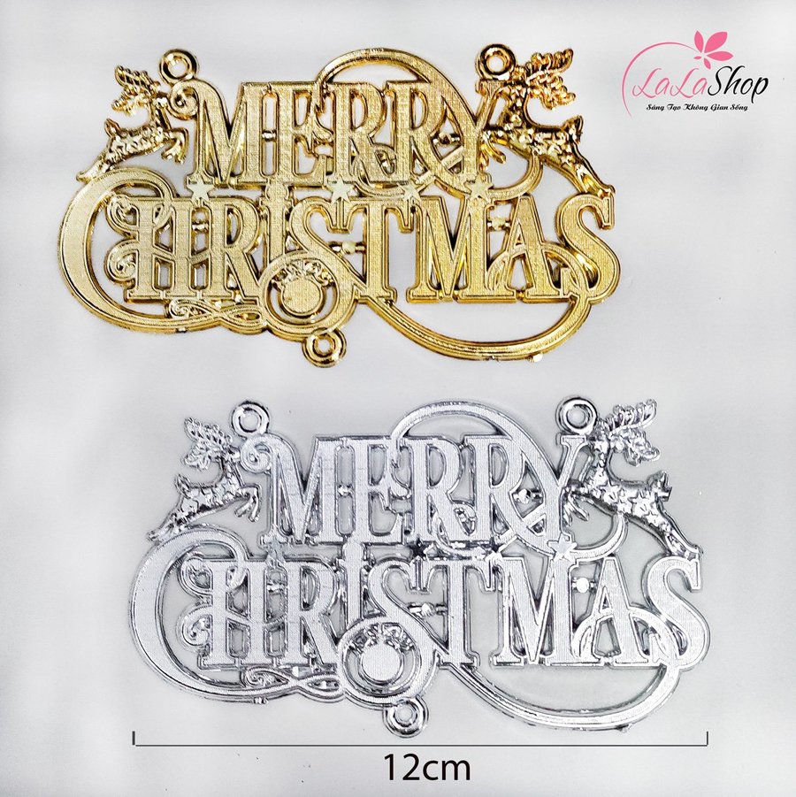Đồ Trang Trí Noel bộ 10 chữ Merry Christmas