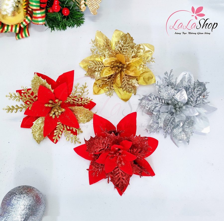 Hoa trạng nguyên size trung trang trí Noel