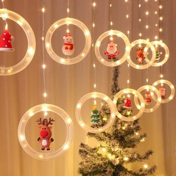 Bộ đèn nhiều màu trang trí noel dài 4m