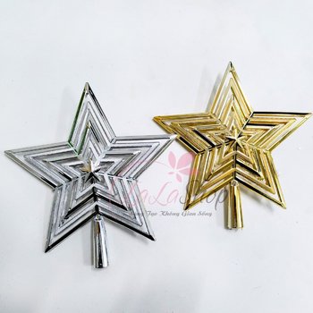 Đồ Trang Trí Noel Ngôi Sao Đỉnh Trang Trí Cây Thông