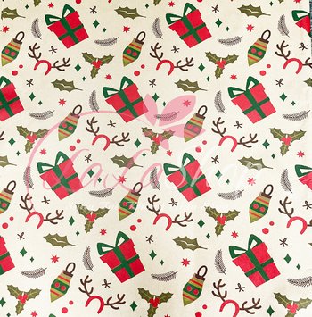 Set 5 Giấy gói quà giáng sinh cao cấp mẫu 3