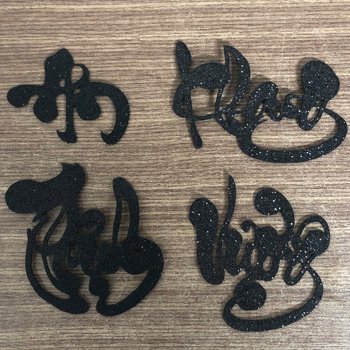 Chữ xốp an khang thịnh vượng màu đen trang trí Tết chúc mừng