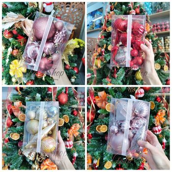 Hộp châu giáng sinh 4 màu họa tiết đủ loại