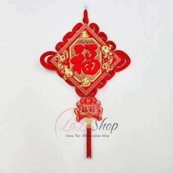 Liễn chữ phúc nhung đỏ lớn trang trí ngày tết mẫu 2