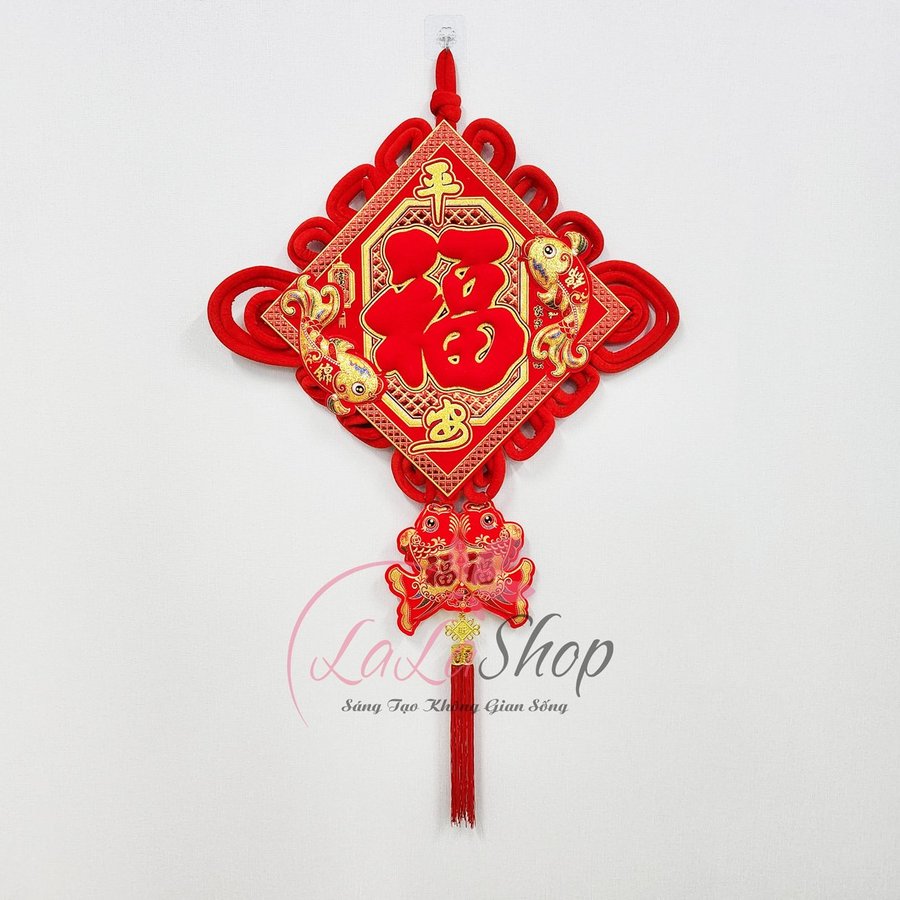 Liễn chữ phúc nhung đỏ lớn trang trí ngày tết mẫu 2