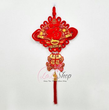 Liễn chữ phúc nhung đỏ trang trí ngày tết mẫu 4