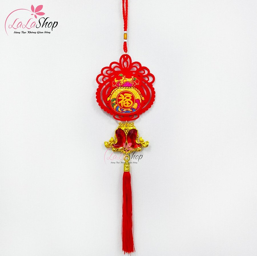 Dây lộc treo chữ phúc may mắn trang trí tết mẫu 3