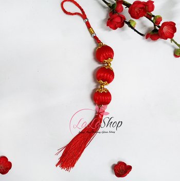 Dây lộc treo lồng đèn may mắn trang trí tết
