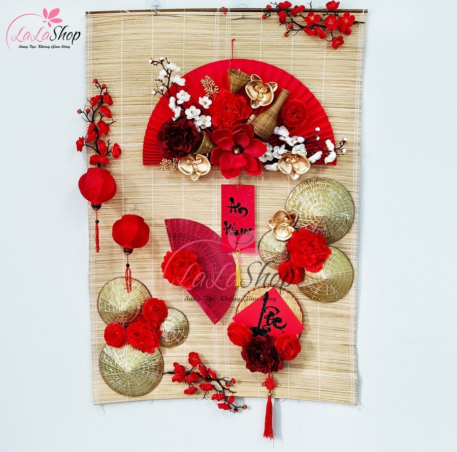 Mành Tre Trang Trí Tết An Khang Thịnh Vượng