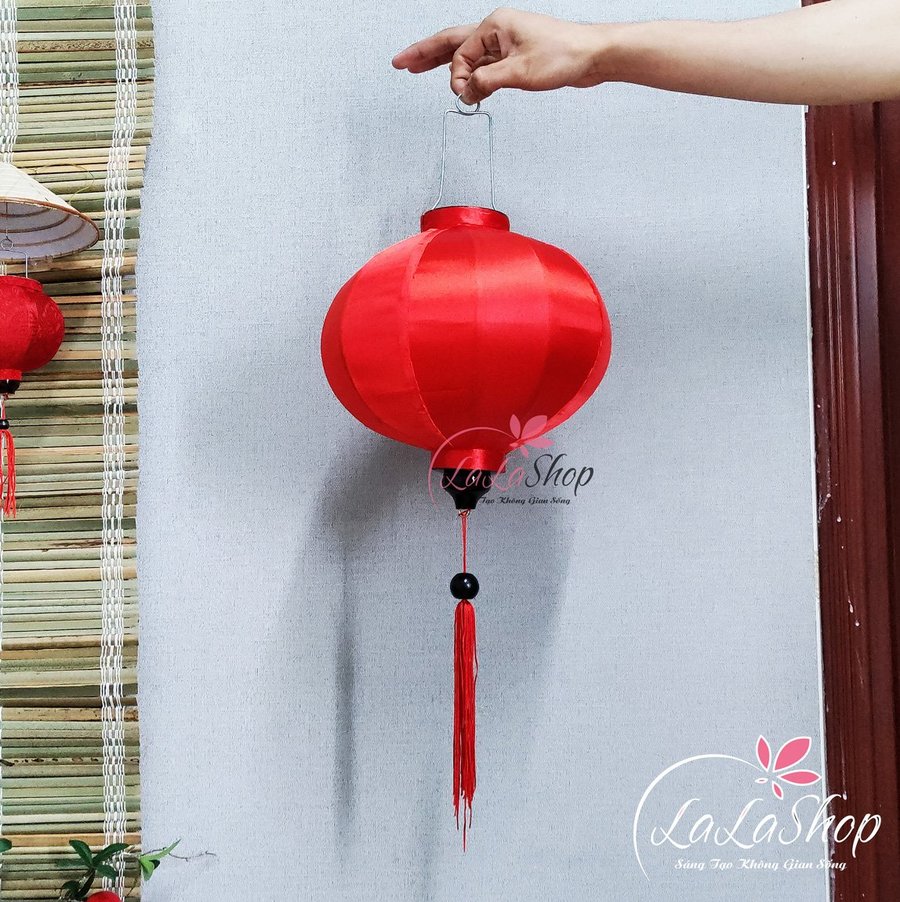 Lồng Đèn Hội An Trang Trí Mẫu 2 - Tròn Đỏ
