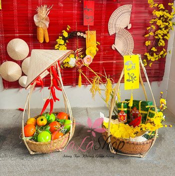 Quang gánh đã trang trí tài lộc trang trí tết