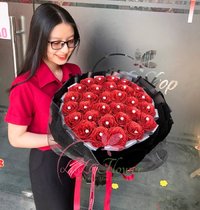 Hoa Hồng Sáp Nhũ Kim Tuyến