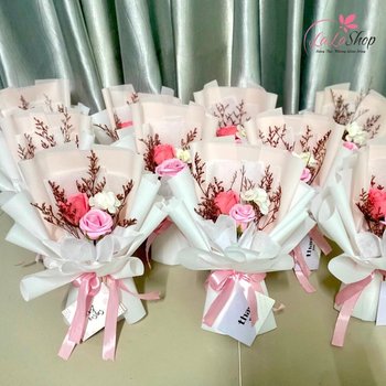 Bó Hoa Hồng Sáp Thơm Pastel