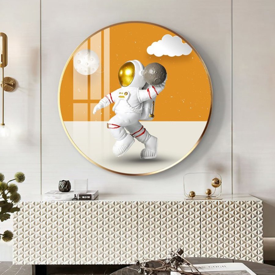 Tranh Tròn Tráng Gương Phi Hành Gia