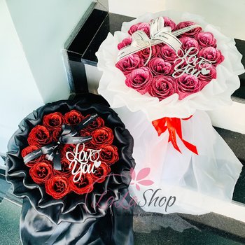 Bó 16 - 17 bông kim tuyến cao cấp