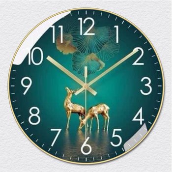 Đồng hồ vintage đôi hươu và lá rẻ quạt