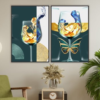 Tranh Treo Tường Ly Rượu Nghệ Thuật 2