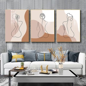 Tranh Treo Tường Phong Cách Tối Giản Cô Gái Nghệ Thuật