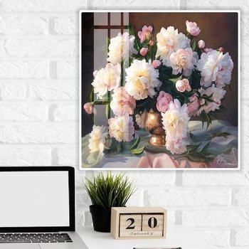 Tranh Treo Tường Bình Hoa Mẫu Đơn Nghệ Thuật