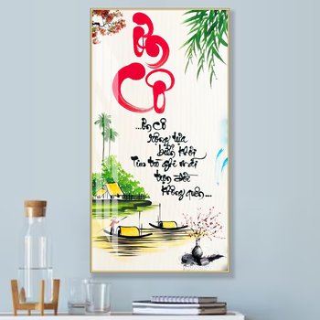 Tranh Treo Tường Thư Pháp Ơn Cô 2