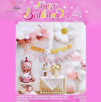 Set bong bóng trang trí sinh nhật happy birthday 59