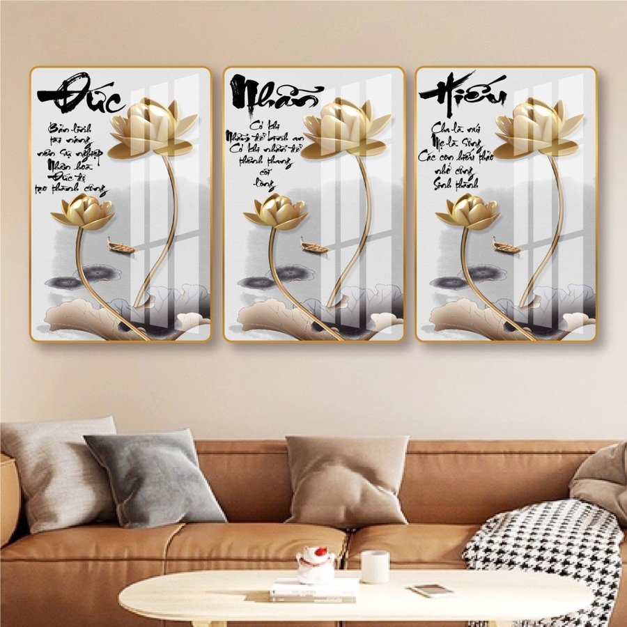 Tranh Treo Tường Thư Pháp Chữ Đức Nhẫn Hiếu