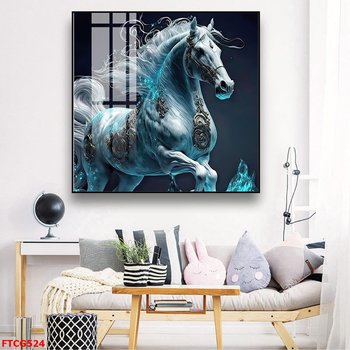 Tranh treo tường tráng gương Ngựa phong thủy cung hoàng đạo
