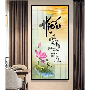 Tranh Treo Tường Thư Pháp Hiếu Nghĩa Công Ơn Cha Mẹ