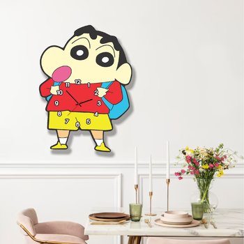 Đồng Hồ Gỗ Treo Tường Hình Shin Cậu Bé Bút Chì