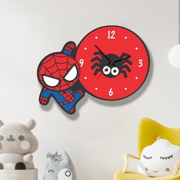 Đồng Hồ Gỗ Treo Tường Hình Spider-Man