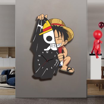 Đồng hồ treo tường phòng bé hải tặc Luffy mẫu 63