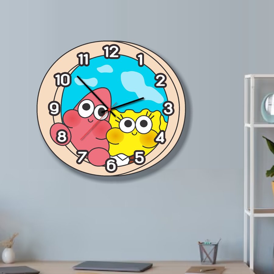 Đồng hồ treo tường phòng bé nghộ nghĩnh mẫu 66