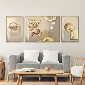 Tranh treo tường hươu nghệ thuật trừu tượng hiện đại mẫu 685