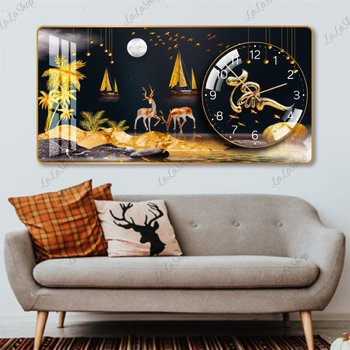 Tranh Đồng Hồ Nổi 3D Chữ Tâm hiện đại