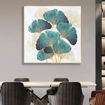 Tranh treo tường lá rẻ quạt nghệ thuật hiện đại